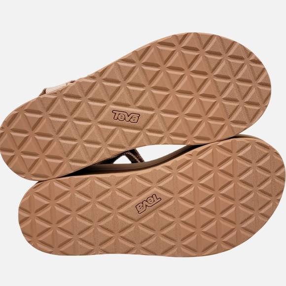 TEVA Women's Flatform Universal Sandal in Beige/yellow, Size 9 - Picture 4 of 4